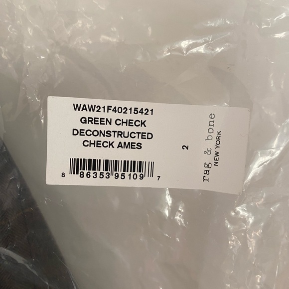 BRAND NEW: Rag & Bone Ames deconstructed check blazer - Picture 5 of 15